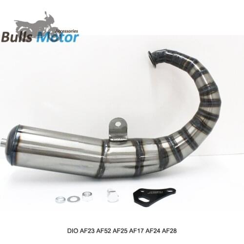 YMCs modified racing scooter exhaust system for Hondas DIO50 AF23 AF52 AF25 AF17 AF24 AF28 motorcycle exhaust
