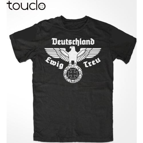 Fashion Cotton T-shirt T Shirt Reichsadler Ewige Treue Eisernes Kreuz Deutsches Reich Treue Vaterland