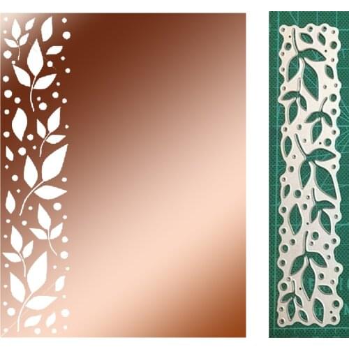New Arrivals Leaf Border Metal Cutting Die Scrapbooking Album Decorative Template Embossing Album Card Craft