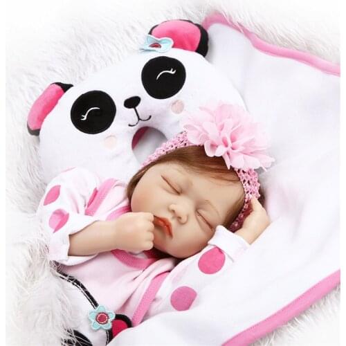 NPK brand reborn baby dolls 22" 55cm silicone baby dolls real alive sleeping new born baby dolls for child birthday gift