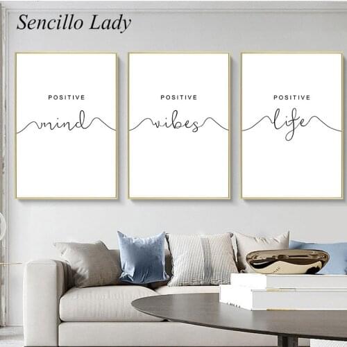Positive Quotes Canvas Poster Motivational Print Minimalist Calligraphy Wall Art Painting Decoration Picture Modern Home Decor