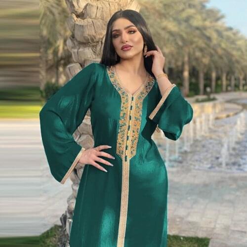 Ramadan Eid Moubarak Pink Satin Abaya Dubai Turkey Islam Muslim Robe Longue Long Hijab Dress Abayas For Women Djellaba Femme