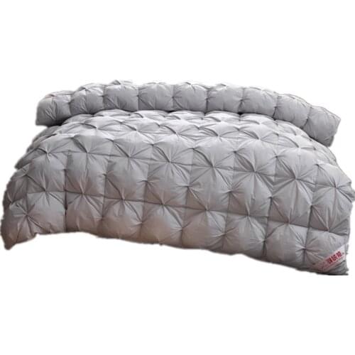 Vescovo King Queen Twin size 100% Goose Down Soft Duvet Throw Blanket Comforter Bedding Filler Bread Shape Quilt