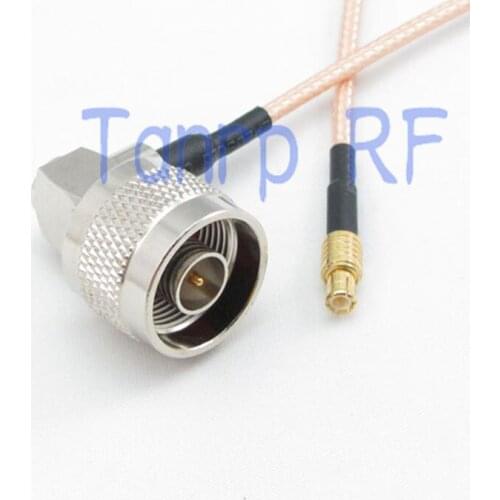 6in N male right angle to MCX male plug RF adapter connector 15CM Pigtail coaxial jumper cable RG316 extension cord