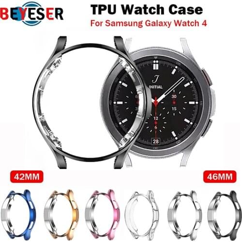 Tpu Case For Galaxy Watch 4 Classic 42mm 46mm Silicone Protect Watchcase For Samsung Galaxy Watch4 44mm Accessories Cover Bumber