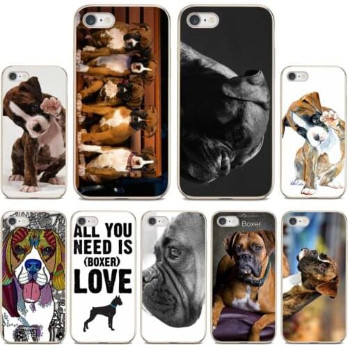 For ZTE Blade A910 A610 A530 A510 For Oneplus One plus 3T 5T 6T 6 7 8 7T Pro Silicone Case Boxer-Dog-Puppies