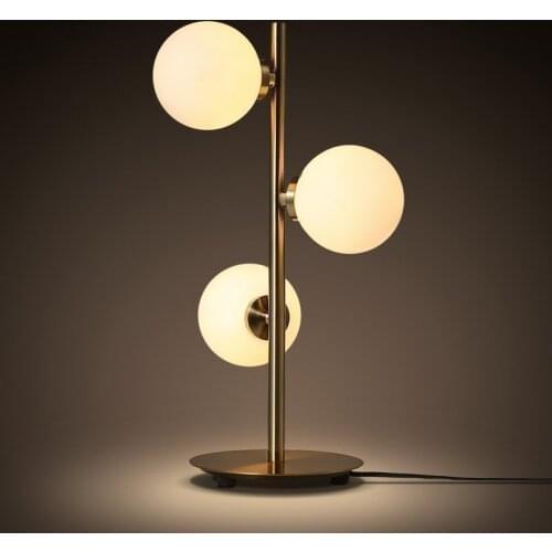 Modern Art Decor Ball Table Lamp Geometry Abstract Design Through-cared Bedroom Bedside Table Light Decoration Abajur Ation deco