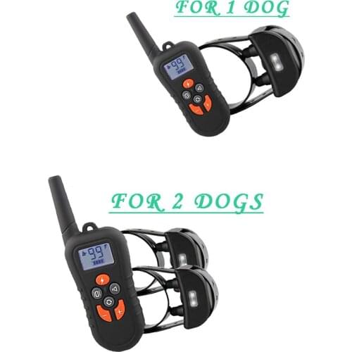 M919C Waterproof Remote Control Anti-barking Device Dog Trainer Rechargeable Static Shock Vibration Dog Training Collar
