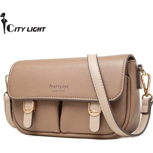 2021 PU Leather Messenger Bags Crossbody Bags For Women Sac A Main Female Soft Shoulder Bag Casual Flap For Girls New