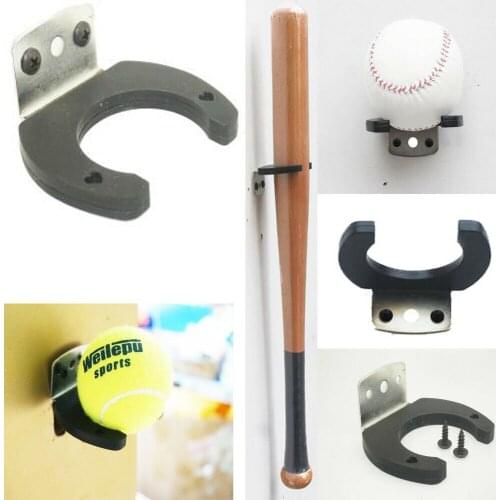 1pcs tennis Baseball Bat Rack Vertical Wall Mount Wall Rack Wall Holder-Black
