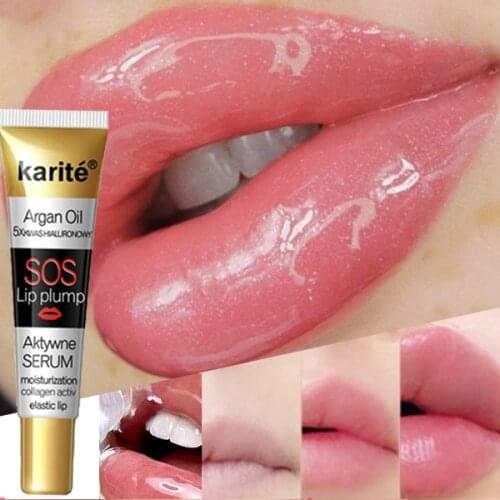 1pcs Lip Plumper Moisturizing Repairing Reduce Lips Fine Lines Care Brighten Lip Color Collagen Big Lip Plumper Oil Makeup