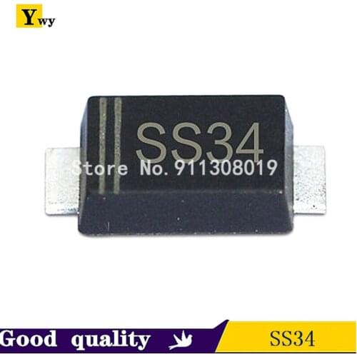 100pcs 1N5822 SMA diode ss34 smd do-214ac IN5822 Schottky