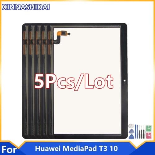 5PCS For Huawei MediaPad T3 10 AGS-L03 AGS-L09 AGS-W09 T3 LCD Display Touch Screen Digitizer Assembly + Frame For Mediapad T3 10