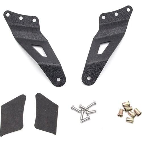 50” Curved LED Light Bar Bracket for GMC Yukon Sierra 99-06 Chevy Silverado Suburban Avalanche Tahoe Upper Windshield Roof Mount