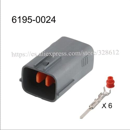 6195-0024/6195-0021 car wire male female connector Harnes cable 6 pin automotive plug Waterproof sheath Include terminal seal