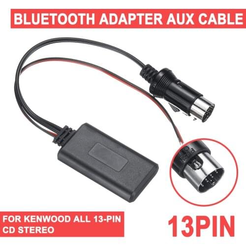 Audio Aux Cable Adapter Receiver All Car For Kenwood bluetooth Module 13-pin CD Stereo Car Electronics Accessories