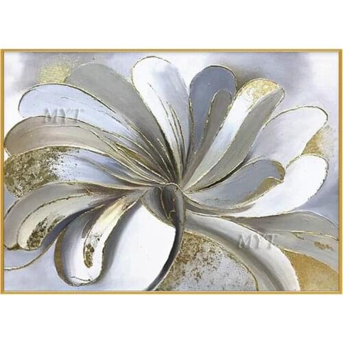 Unframe White Flowers Large 100% Handpainted Landscape Oil Painting On Canvas Wall Art Wall Pictures For Living Room Home Decor