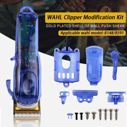Wireless clipper modified shell upper and lower cover, hair clipper full set of shell accessories tools for wahl 8148/8591/8504