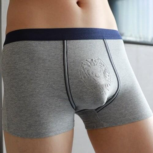 Mens Boxers Underwear Comfortable Cotton Homme Boxershorts 3D Tiger Print Men Panties Sexy Lion Elephant Printing Underpants