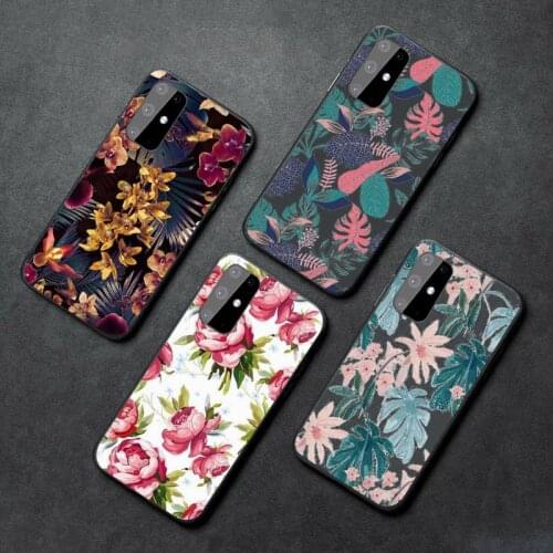 Floral Flower Art Design Phone Case For Samsung galaxy A S note 6 7 8 9 10 20 30 50 51 70 edge plus lite mobile bags coque cover