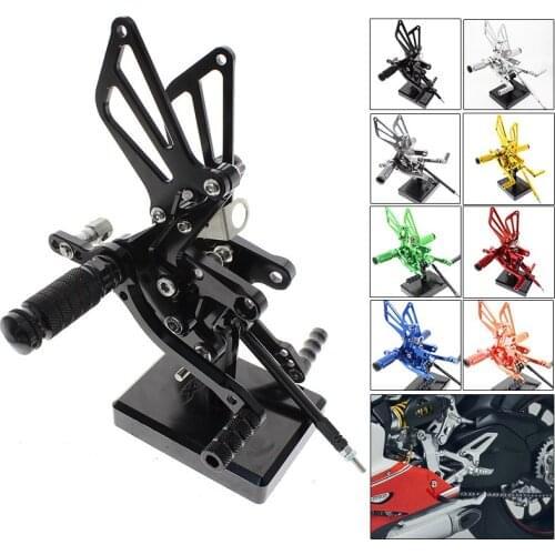 CNC Piede Del Motociclo Pioli Resto Pedali Pedane Posteriore For Suzuki GSXR 750 GSXR600 1997-2005 2004