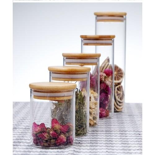 Sealed Glass Jars High Borosilicate Kitchen Storage Box Tank Coffee Bean Storage Can Mason Jar With Lid Food Container Tea Box