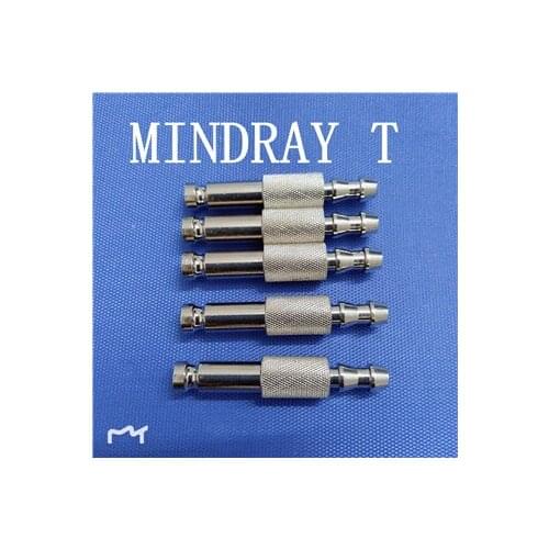 HOT!!!Compatible NIBP Cuff Single Tube Metal Connector,5pcs