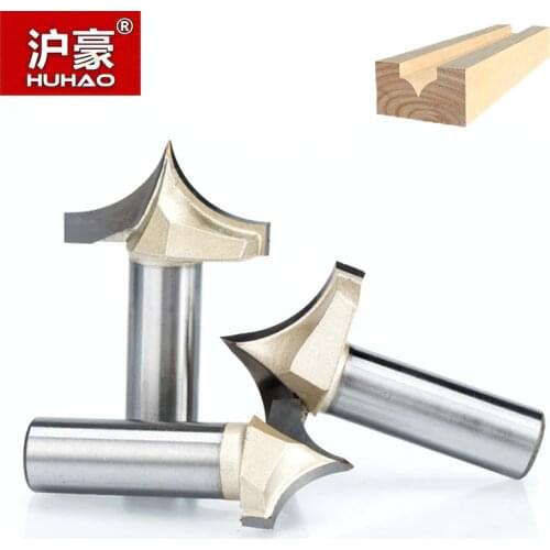 HUHAO 2pcs/lot Woodworking Cutter 1/4" 1/2" Shank Double Edging Router Bits For Wood Carbide Engraving Tools Carving Bit