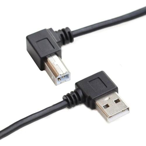 50CM USB 2.0 Male to 4pin USB B type Right Angle Data Charging Cable for USB2.0 Printer and Scanner