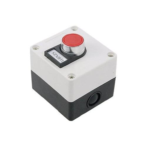 Red Flat Emergency Push Button Switch Station Ui 660V