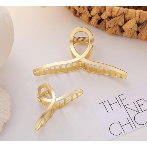 Metal Shark Clip Half Ball Head Clip Hair Clip Large Shower Hair Clip Korean Fashion The Back of The Head Hair Clip Headdress