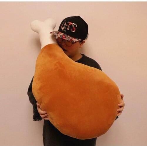 Dorimytrader Kawaii Chicken thighs Simulation Pillow Large Soft Chicken Legs Toy Nap Cushion Creative Pillow Gift 90cm 110cm