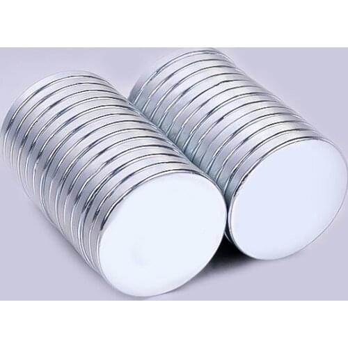2pcs 25mm diameter neodymium iron boron powerful magnet solid round industrial permanent magnetic circle column