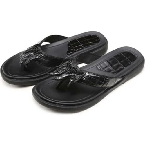 Linshe new crocodile slippers male leisure flip-flops non-slip male Beach shoes Wear outside men slippers