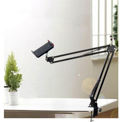 Desktop Pad Suspension Scissor Arm Pad Stand Table Mounting Clamp For Pad Studio Broadcast PN