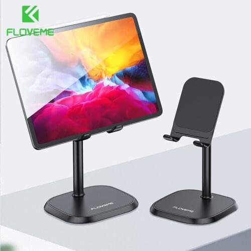 FLOVEME Desk Holder for Phone Universal Adjustable Phone Holder for iPhone Phone Stand for iPad Tablet Mobile Phone Stand Mount