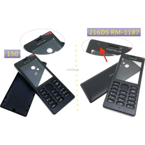 New High Quality Housing For Nokia 150 216 DS RM-1187 Mobile Phone Cover Case Keypad