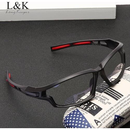 LongKeeper Anti Blue Light Glasses Frame For Men Women Clear Lens Computer Gaming Eyeglasses Black Sport Eyewear Spectacles