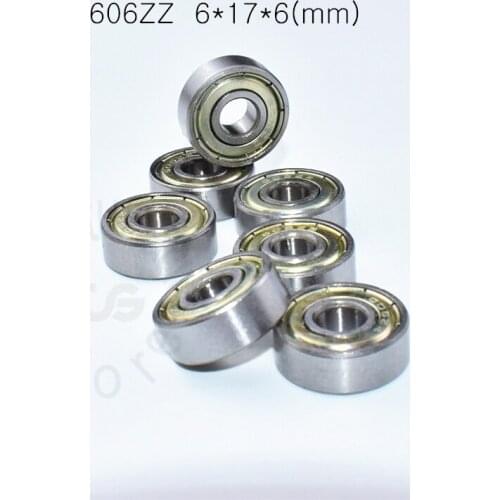 Carbon steel 606 606ZZ 6*17*6(mm) 10pieces bearing free shipping bearings metal Sealed Bearing Economical practical