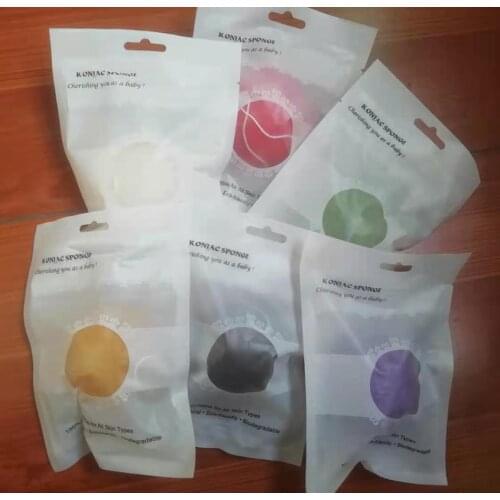 ShinBay 5pcs Konjac Sponge for Washing Face Round konjac konnyaku sponge Facial Cleansing Exfoliator Bathing Puff