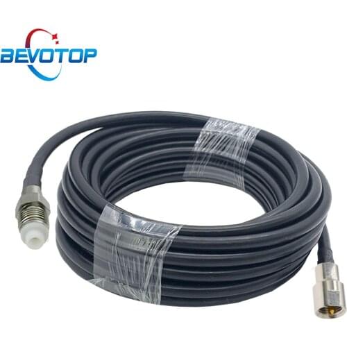 FME Male Plug to FME Female Jack RG58 Pigtail RF Adapter Cable RG-58 50 Ohm RF Coaxial Extension Cord RF Coax Jumper