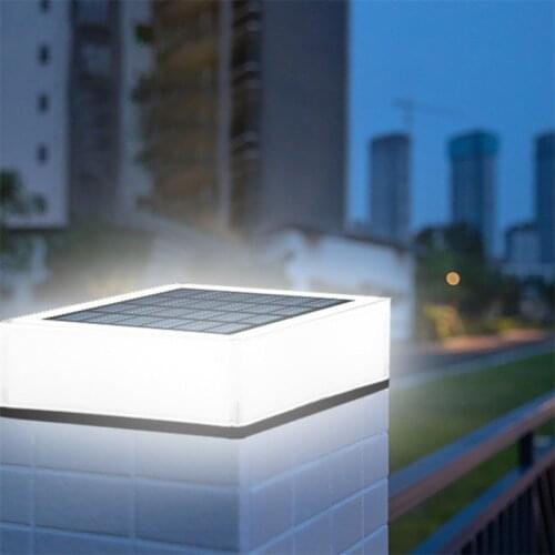 Solar Lamp Solar Post Light Outdoor Fence Pillar Lights Garden Constant Color RGB Courtyard Lamp Solar Column Lights Waterproof