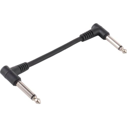 Universal 15CM Guitar Effect Pedal Cables Double Elbow Connecting Line Wire Guitar Effects Adapter For Guitar Accessories