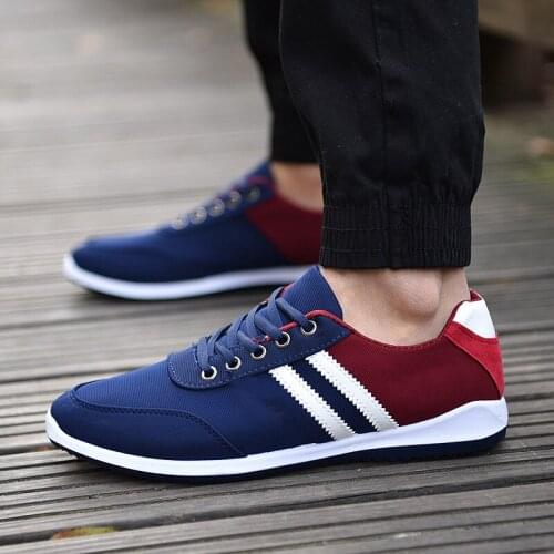 Spring autumn new tide men sneakers casual all-match lace-up lightweight men canvas shoes