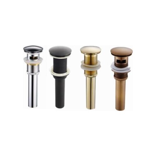 Vidric Bathroom Basin Sink Pop Up Drain with Round with & without Overflow Vanity Sink Waste Drainer, Sink Launching device