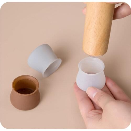 4/8PC Furniture Silicon Protection Cover Table Chair Leg Silicone Cap Pad Furniture Table Feet Cover Floor Protector Non-slip