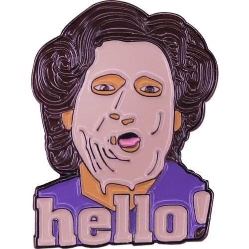 Hello! Mrs. Doubtfire Soft Enamel Pin Great Gift for Movie Fans
