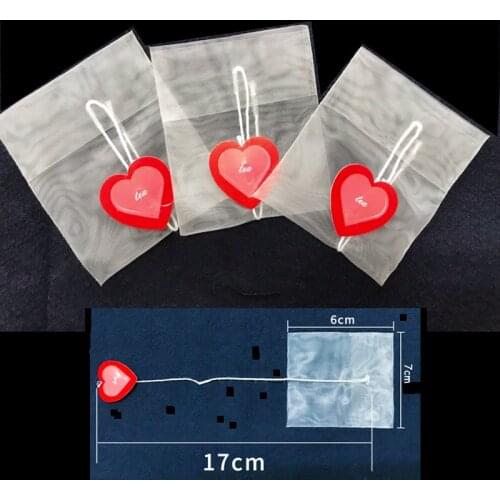100Pcs/Lot New Corn Fiber Tea Bags Filter Folded Empty Scented With Love Tag for Herb Loose Tea