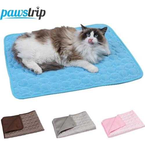 5 Size Pet Dog Mat Cooling Dog Beds Cat Blanket Breathable Dog Bed Summer Washable Cat Beds For Small Medium Large Dogs