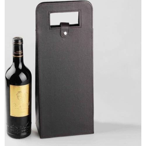 50pcs/lot Fast shipping Double red Wine package box Wine bag packaging gift boxes Red wine leather box